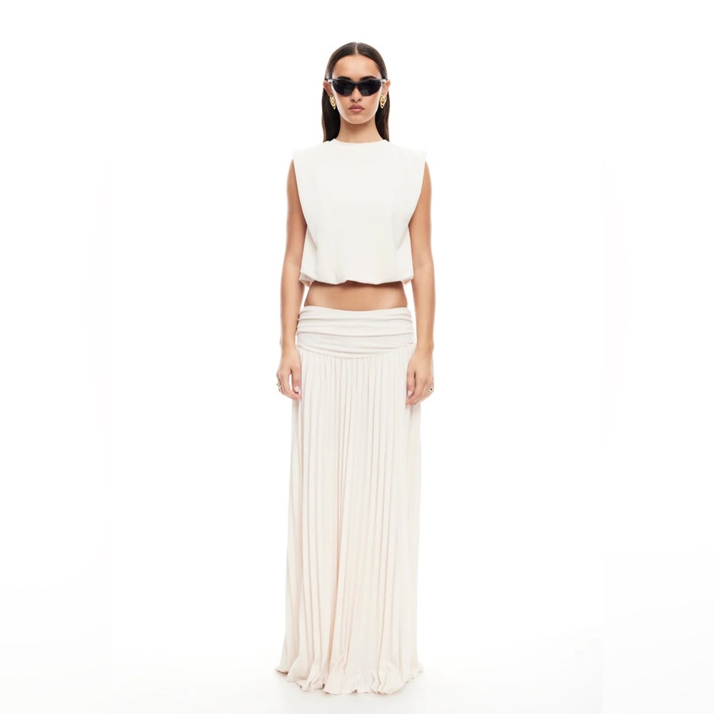 Lioness FIELD OF DREAMS MAXI SKIRT | IVORY B00 - Picture 2 of 7
